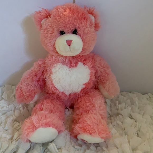 BuildABear Toys Build A Bear Heart Bear Plush Stuffed